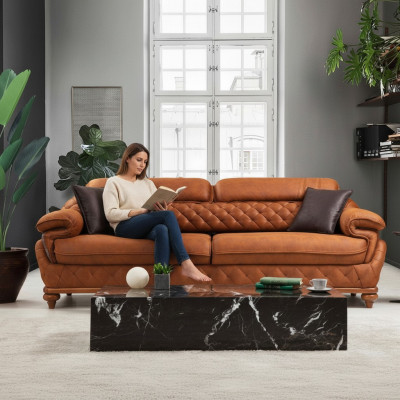Driepersoonsbank Bank Woonkamer Bankstellen Modern Design Luxe Meubels