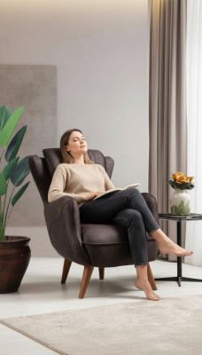 Luxe meubels woonkamer fauteuil gestoffeerde zitting modern design gestoffeerde fauteuil