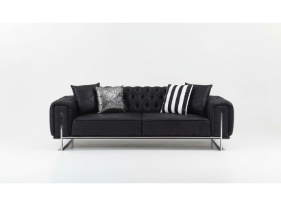 Woonkamerset 2x driezitsbank Chesterfield bank ontwerp fauteuil luxe meubels  Woonkamerset met 2 driezitsbanken, Chesterfield bank, ontwerp fauteuil en luxe meubels