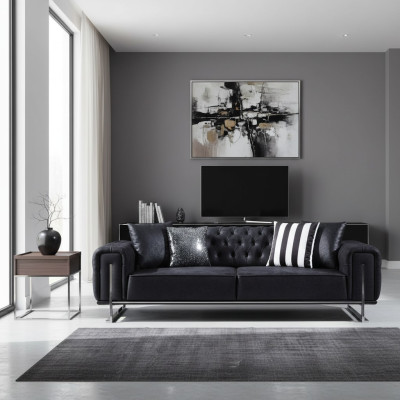 Driezitsbank Bank Ontwerp Chesterfield Luxury Meubels Bankstel Woonkamer
