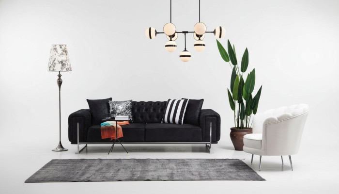 Moderne meubels woonkamer compleet bankstel driezitsbank gestoffeerde meubels fauteuil