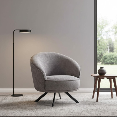 Woonkamer Modern Grijs Fauteuil Ontwerp Luxe Meubels Gestoffeerde Meubelen Nieuw