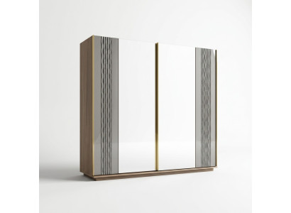 Ontwerp kast slaapkamer luxe houten kledingkast modern meubilair