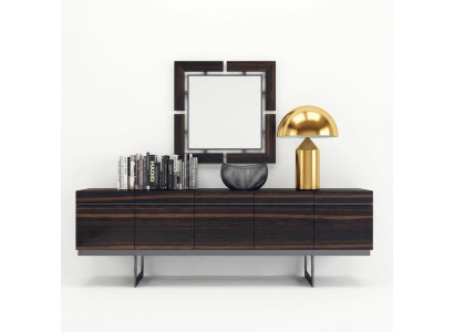 Luxe eetkamer dressoir met spiegel Compleet modern ontwerp Ladenkast
