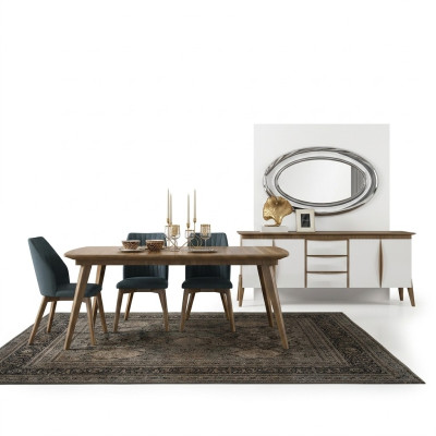 Eetkamerset Design Eetkamermeubelen Wit Luxe Set Eettafel 4 Stoelen Dressoir