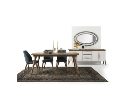 Eetkamerset Design Eetkamermeubelen Wit Luxe Set Eettafel 4 Stoelen Dressoir