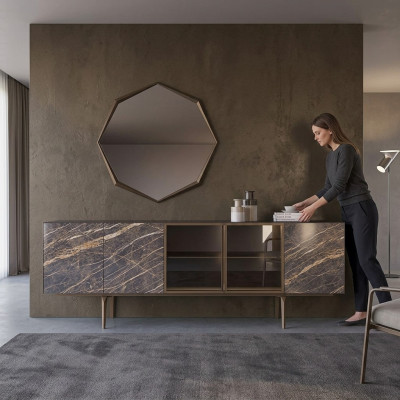 Sideboard met spiegel Luxe inrichting Eetkamer Compleet set Modern Meubels