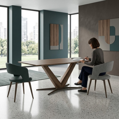 Compleet set eetkamer eettafel 4x stoelen design luxe tafel inrichting 