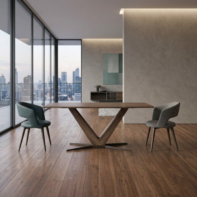 Compleet set eetkamer eettafel 4x stoelen design luxe tafel inrichting 