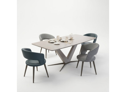 Volledige eettafelset stoelen eetkamer inrichting design modern meubilair
