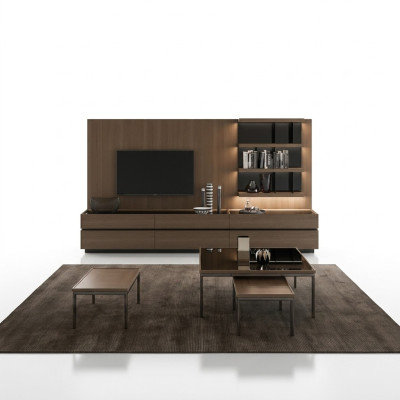 Houten meubels Woonkamer Luxe Wandmeubel Modern Design Inrichting Nieuw