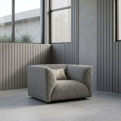 Woonkamer gestoffeerde meubels fauteuil luxe gestoffeerde zitting modern ontwerp inrichting