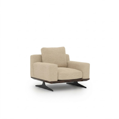 Ontwerper Fauteuil Woonkamer Inrichting Stof Modern Gestoffeerd Nieuw