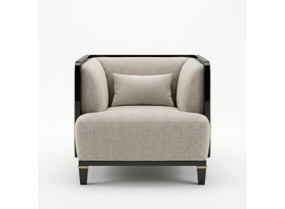 Nieuwe moderne meubels woonkamer fauteuil ontwerper inrichting wit gestoffeerde zitting
