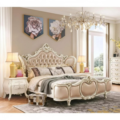 Slaapkamer meubels Bed 2x Nachtkastjes Luxe-set Nieuwe klassieke meubels 3-delig