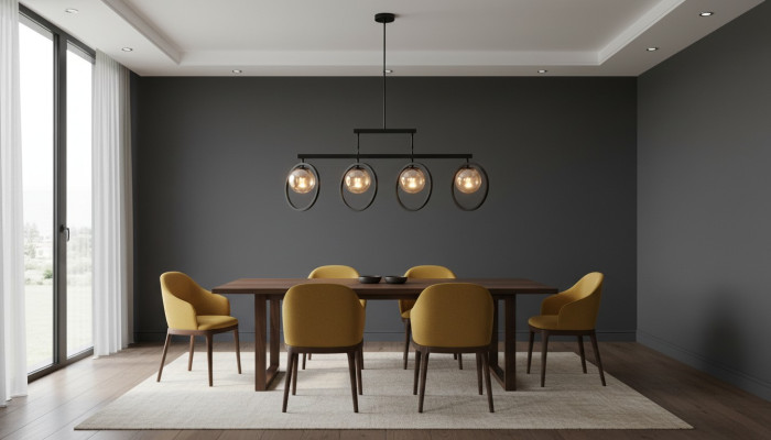 Plafondlamp in luxe stijl Een blikvanger voor de woonkamer.