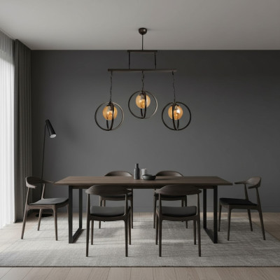 Plafondlamp Kroonluchter Glas stijlvol in huis voor de woonkamer.