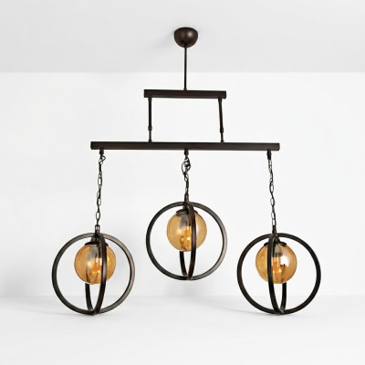 Plafondlamp Kroonluchter Glas stijlvol in huis voor de woonkamer.