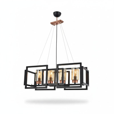 Plafondlamp chique lamp voor eetkamer woonkamer glanzend glas
