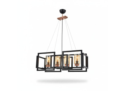 Plafondlamp chique lamp voor eetkamer woonkamer glanzend glas