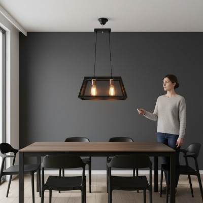 Plafondlamp Woonkamerlamp Slaapkamer zwart stijlvolle lamp Plafondlamp