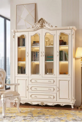 Wit boekenrek voor woonkamer klassieke meubels luxe meubels nieuw