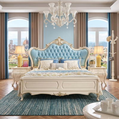 Slaapkamer set bed en 2 nachtkastjes luxe klassieke meubels nieuw.