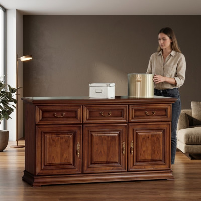 Ladenkast naar de slaapkamer Klassiek Elegant Ladekast Houten Meubel Ontwerp