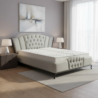 Beddengoedontwerp luxe dubbele hotelbedden Chesterfield houten meubels nieuw