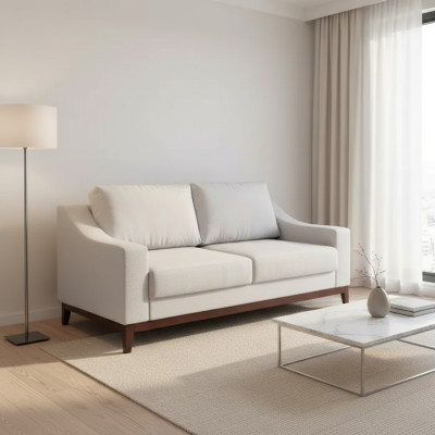 Moderne bank 2 zits Modern woonkamer tweezitter meubels gestoffeerd stof textiel nieuw