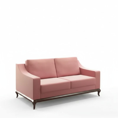 Moderne bank 2-zits woonkamerontwerp meubels stijl modern nieuw roze luxe