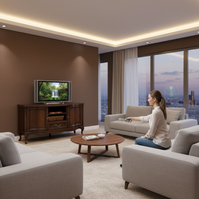TV-standaard RTV laag dressoir woonwand dressoir hout modern design