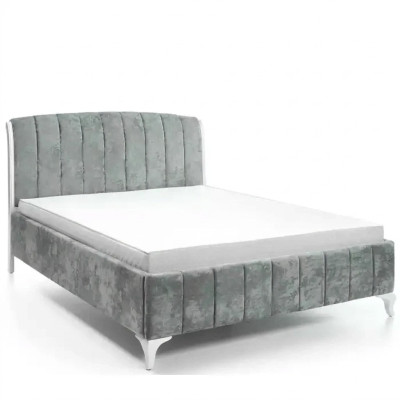 Luxe slaapkamerbedden grijs tweepersoonsbed houten bedden bedframe bed