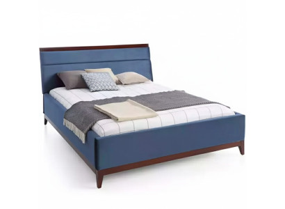 Bed slaapkamer luxe meubels in blauwe kleur Nieuwigheid voor uw interieurs.
