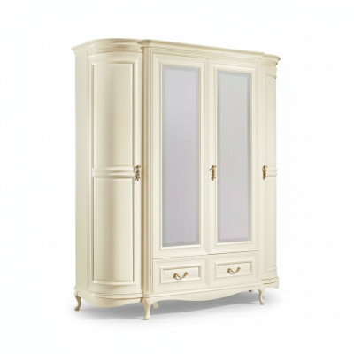 Kledingkast luxe Wit slaapkamer kast Houten meubelen Kasten