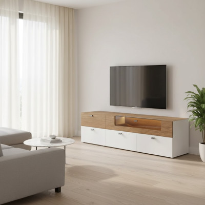 Ontwerp wandkast plank wand rekken woonkamer tv-standaard hout