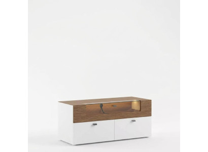Wandmeubel TV-standaard wit RTV laag dressoir Vitrine Hout Modern Woonkamer