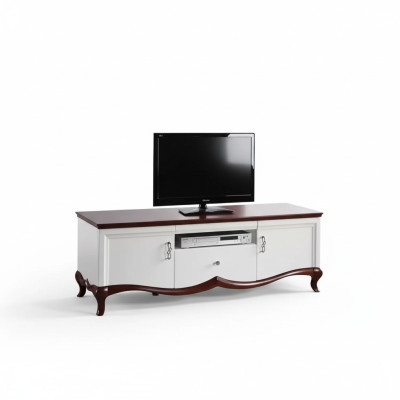 rtv Lowboard tv-standaard Sideboard Hout Luxe wit Woonkamer kast