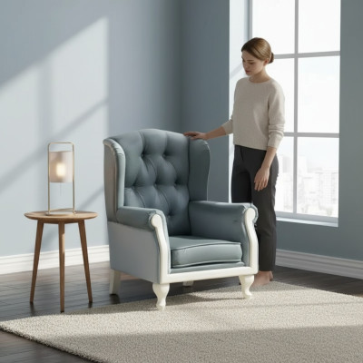 Kinder fauteuil zacht design fauteuil gestoffeerde bankstoel 1-zits