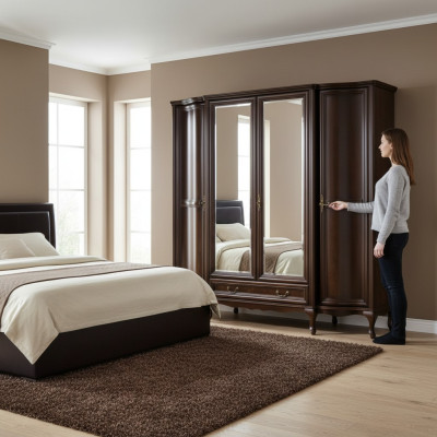 Kledingkast Kast Luxe Houten Kasten Meubelontwerp Luxe Meubels Slaapkamer