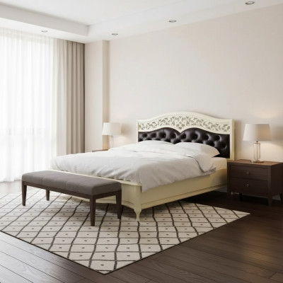 Bed meubels Ontwerp Bedden wit Tweepersoonsbed Luxe Slaapkamer Hout