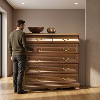 Ladenkast Echt houten kast Eiken massief houten commodes Sideboard Nieuw