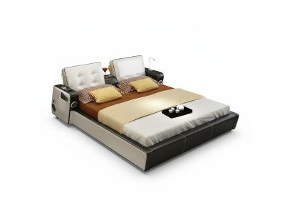 Multifunctioneel bed, tweepersoonsbed, modern bedframe, bedden 180 x 200 cm.