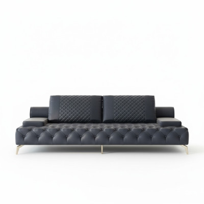 Bank 3-zits meubels leer driezitter bankstellen woonkamer stijl 3-zits Chesterfield