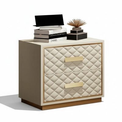 Ontwerp nachtkastje bijzettafel slaapkamer luxe console tafels hout