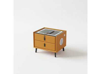Slimme Tafel met intelligente lade in uw slaapkamer interieur.