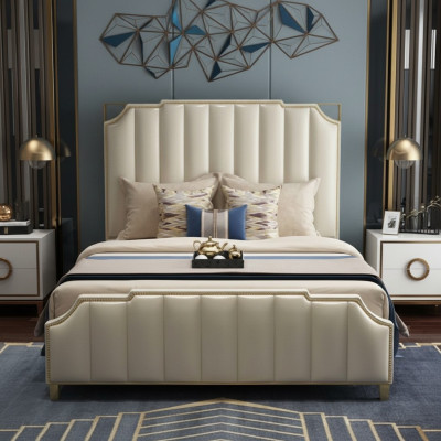 Bed Design Tweepersoonsbed Luxe Bedden Gestoffeerde Slaapkamermeubels 180x200