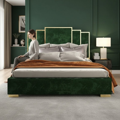 Ontwerp Bed Textiel Luxe Bedden Moderne Hotelstructuur Slaapkamer 180x200