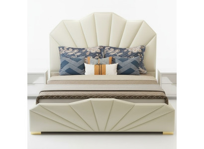 Ontwerp leren bedden hotel tweepersoonsbed slaapkamer meubilair inrichting