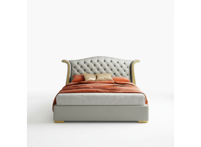 Luxe bedden van leer 180x200 slaapkamerbed planken Chesterfield
